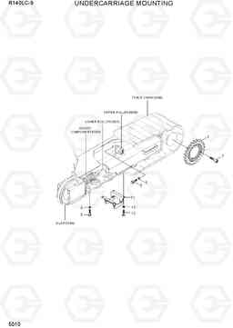 5010 UNDERCARRIAGE MOUNTING R140LC-9(INDIA), Hyundai