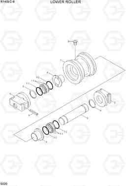 5020 LOWER ROLLER R140LC-9(INDIA), Hyundai