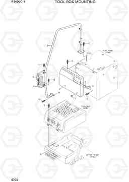 6270 TOOL BOX MOUNTING R140LC-9(INDIA), Hyundai