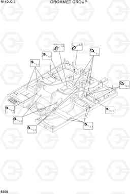 6300 GROMMET GROUP R140LC-9(INDIA), Hyundai