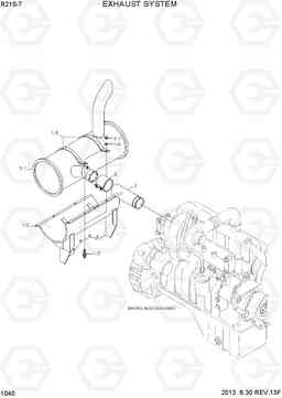 1040 EXHAUST SYSTEM R210-7(INDIA), Hyundai