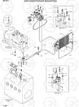 1120 AIR CONDITIONER MOUNTING R210-7(INDIA), Hyundai