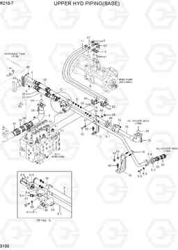 3100 UPPER HYD PIPING R210-7(INDIA), Hyundai