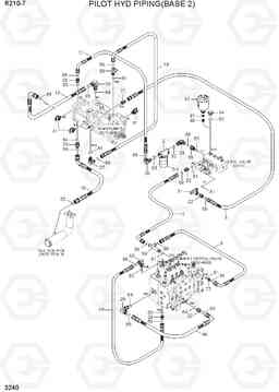 3240 PILOT HYD PIPING(BASE 2) R210-7(INDIA), Hyundai