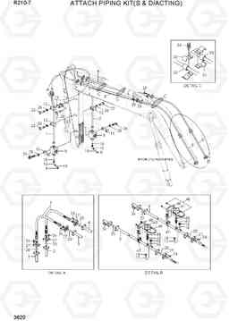 3620 ATTACH PIPING KIT(S & D/ACTING) R210-7(INDIA), Hyundai