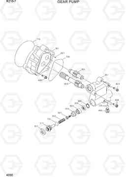 4030 GEAR PUMP R210-7(INDIA), Hyundai