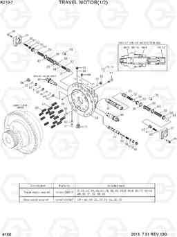 4150 TRAVEL MOTOR(1/2) R210-7(INDIA), Hyundai