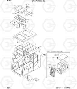 6020 CAB ASSY(1/6) R210-7(INDIA), Hyundai