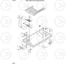 6160 BOTTOM PLATE MOUNTING R210-7(INDIA), Hyundai