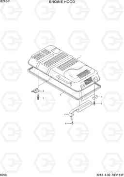 6250 ENGINE HOOD R210-7(INDIA), Hyundai