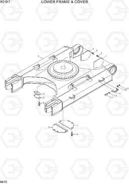 6410 LOWER FRAME & COVER R210-7(INDIA), Hyundai