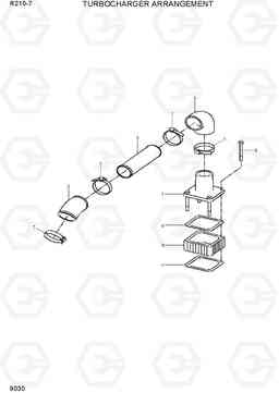 9030 TURBOCHARGER ARRANGEMENT R210-7(INDIA), Hyundai