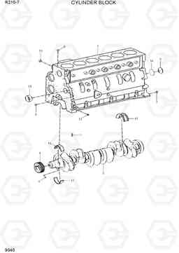 9040 CYLINDER BLOCK R210-7(INDIA), Hyundai