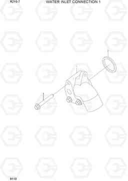 9110 WATER INLET CONNECTION 1 R210-7(INDIA), Hyundai