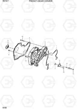 9190 FRONT GEAR COVER R210-7(INDIA), Hyundai