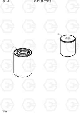 9255 FUEL FILTER 2 R210-7(INDIA), Hyundai