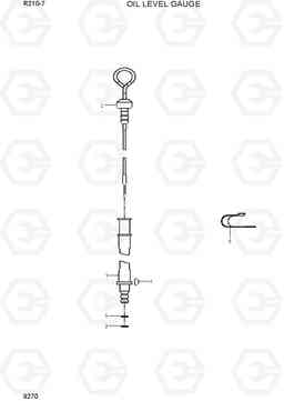 9270 OIL LEVEL GAUGE R210-7(INDIA), Hyundai
