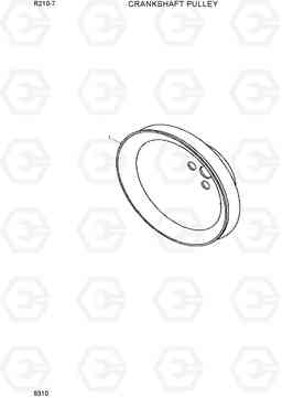 9310 CRANKSHAFT PULLEY R210-7(INDIA), Hyundai