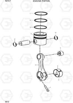 9510 ENGINE PISTON R210-7(INDIA), Hyundai
