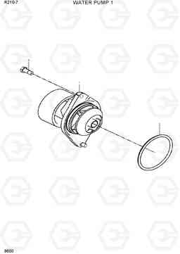 9600 WATER PUMP 1 R210-7(INDIA), Hyundai
