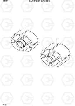 9620 FAN PILOT SPACER R210-7(INDIA), Hyundai