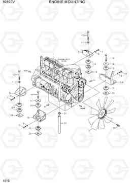 1010 ENGINE MOUNTING R210-7V(INDIA), Hyundai