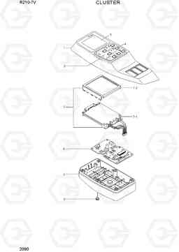 2090 CLUSTER R210-7V(INDIA), Hyundai