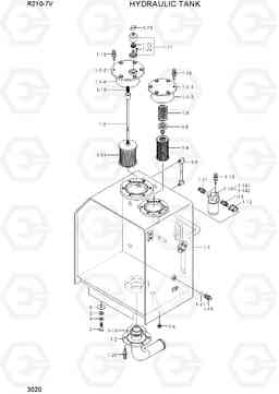 3020 HYDRAULIC TANK R210-7V(INDIA), Hyundai