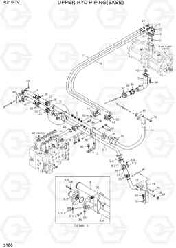 3100 UPPER HYD PIPING(BASE) R210-7V(INDIA), Hyundai