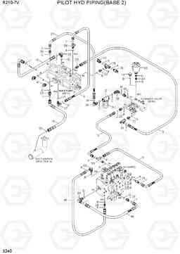 3240 PILOT HYD PIPING(BASE 2) R210-7V(INDIA), Hyundai