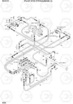 3250 PILOT HYD PIPING(BASE 3) R210-7V(INDIA), Hyundai