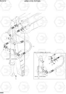 3500 ARM HYD PIPING R210-7V(INDIA), Hyundai