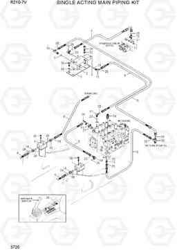 3720 SINGLE ACTING MAIN PIPING KIT R210-7V(INDIA), Hyundai