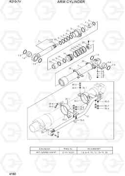 4190 ARM CYLINDER R210-7V(INDIA), Hyundai
