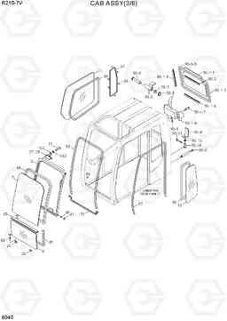 6040 CAB ASSY(3/6) R210-7V(INDIA), Hyundai