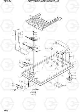 6160 BOTTOM PLATE MOUNTING R210-7V(INDIA), Hyundai