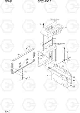 6210 COWLING 2 R210-7V(INDIA), Hyundai