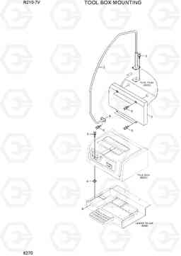 6270 TOOL BOX MOUNTING R210-7V(INDIA), Hyundai