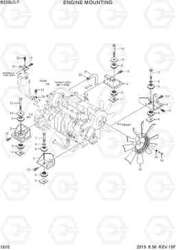 1010 ENGINE MOUNTING R220LC-7(INDIA), Hyundai