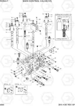 4050 MAIN CONTROL VALVE(1/5) R220LC-7(INDIA), Hyundai