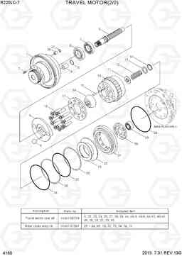 4160 TRAVEL MOTOR(2/2) R220LC-7(INDIA), Hyundai