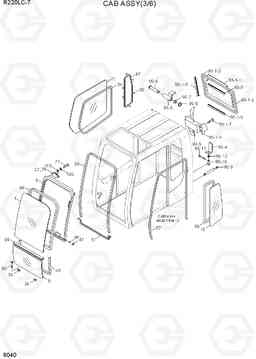 6040 CAB ASSY(3/6) R220LC-7(INDIA), Hyundai