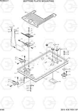 6160 BOTTOM PLATE MOUNTING R220LC-7(INDIA), Hyundai