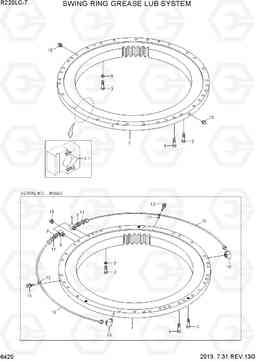 6420 SWING RING GREASE LUB SYSTEM R220LC-7(INDIA), Hyundai