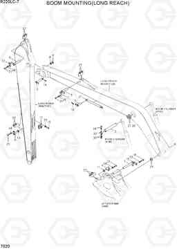 7020 BOOM MOUNTING(LONG REACH) R220LC-7(INDIA), Hyundai