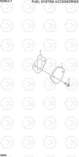 9240 FUEL SYSTEM ACCESSORIES R220LC-7(INDIA), Hyundai