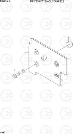 9380 PRODUCT ENCLOSURE 2 R220LC-7(INDIA), Hyundai