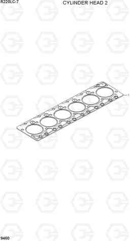 9460 CYLINDER HEAD 2 R220LC-7(INDIA), Hyundai