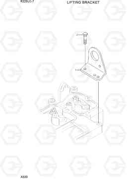 A320 LIFTING BRACKET R220LC-7(INDIA), Hyundai