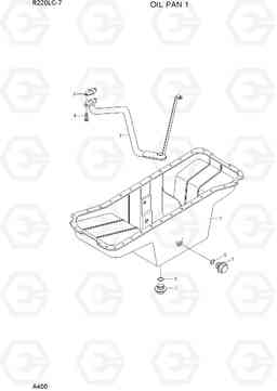 A400 OIL PAN 1 R220LC-7(INDIA), Hyundai